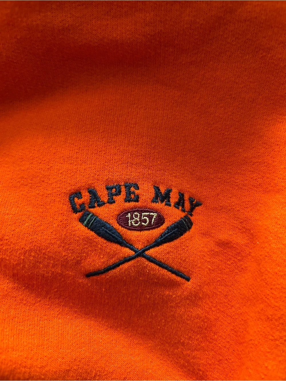 Cape May Orange Crewneck Sweatshirt - size XL